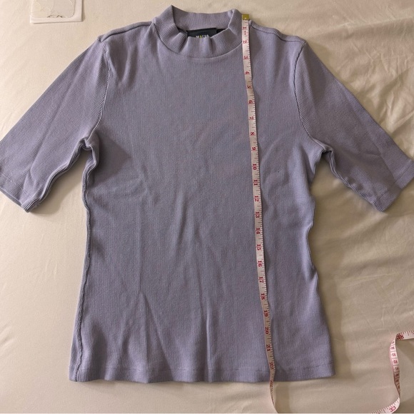 SOLD. Maeve Anthropologie Light Purple Blouse top - Picture 7 of 9